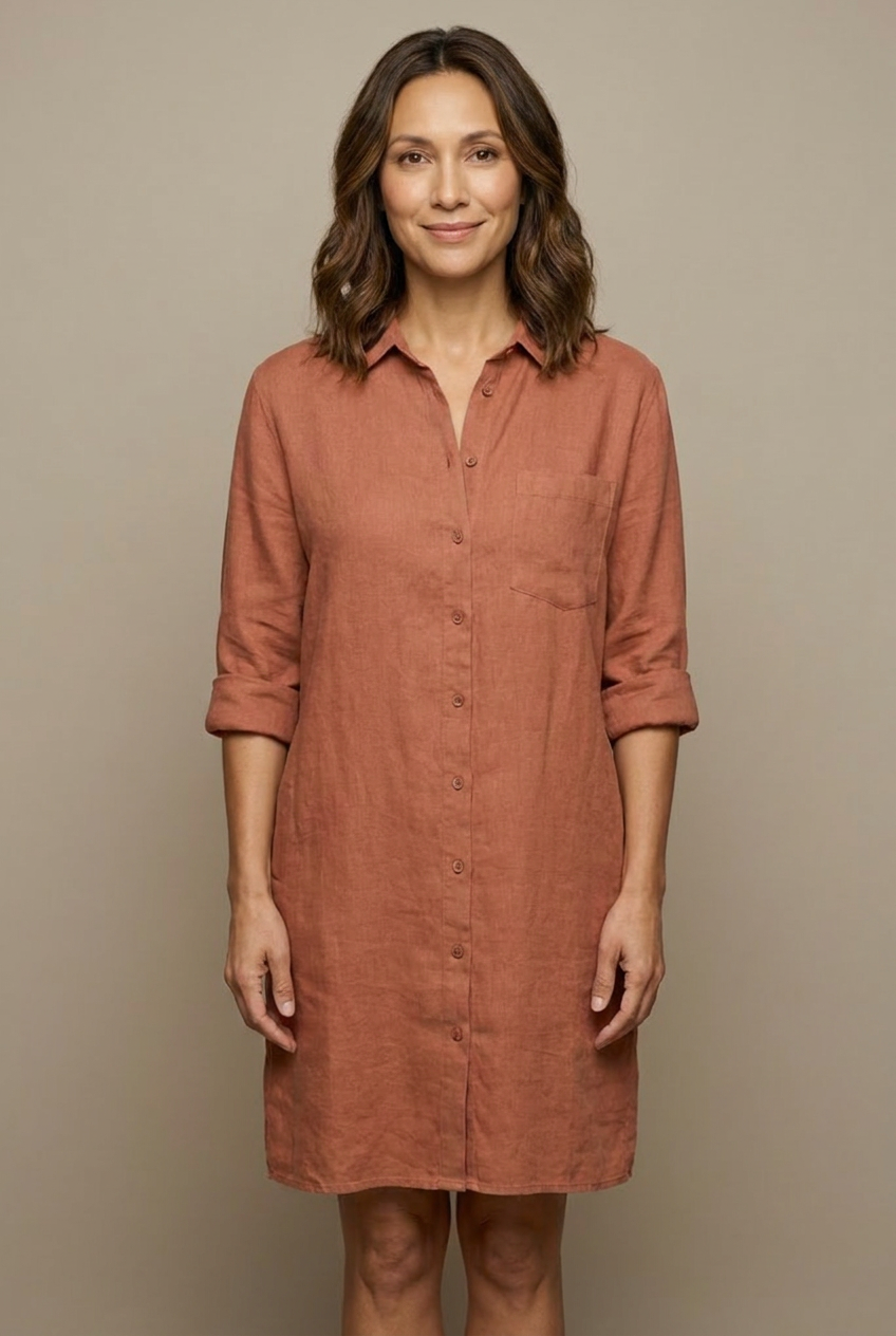Sloane Shirt Dress — Wovlyn