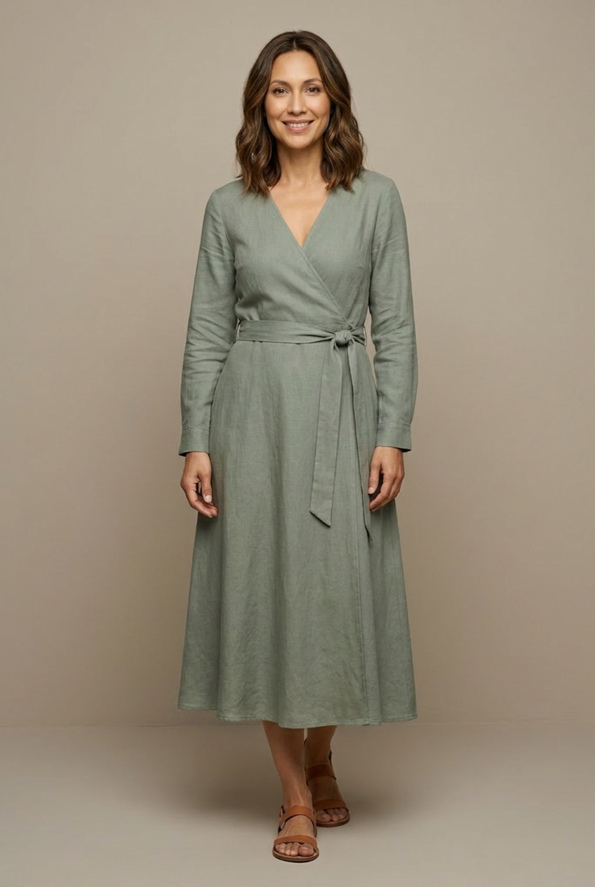 Marlowe Wrap Dress — Wovlyn