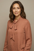 Quinn Tie-Neck Blouse — Wovlyn